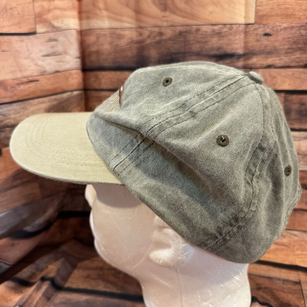 Vintage Imperial Cree Meadows Ruidoso NM Golf Hat Green Tan Strapback Made in US - Picture 4 of 7